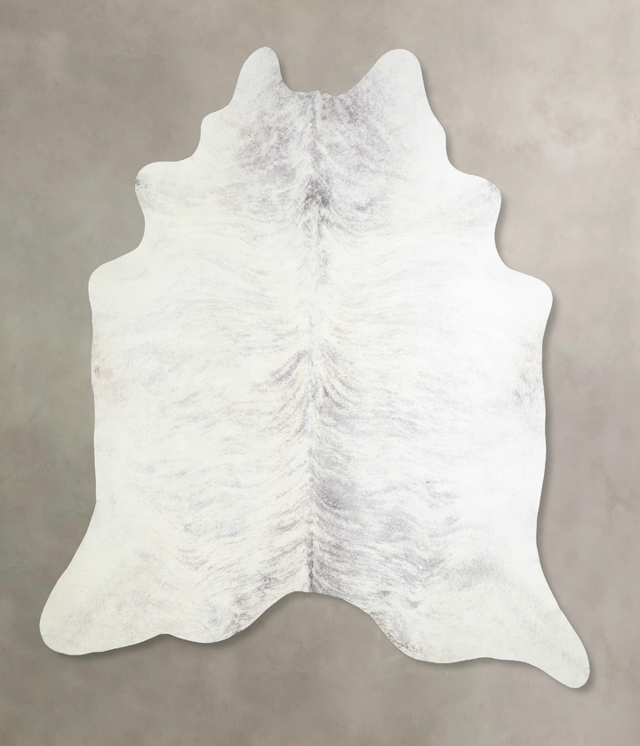 Grey Brindle XX-Large Brazilian Cowhide Rug 7'9"H x 7'3"W #A33740 by Hudson Hides