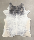 Grey Brindle X-Large Brazilian Cowhide Rug 7'5"H x 6'5"W #A33742 by Hudson Hides