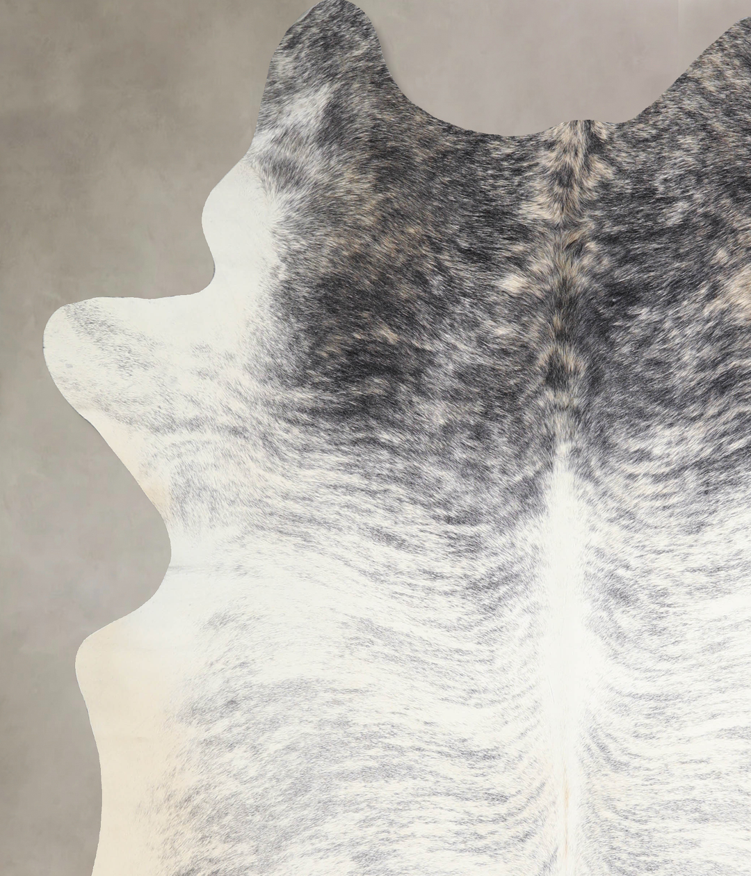 Grey Brindle X-Large Brazilian Cowhide Rug 7'5"H x 6'5"W #A33742 by Hu
