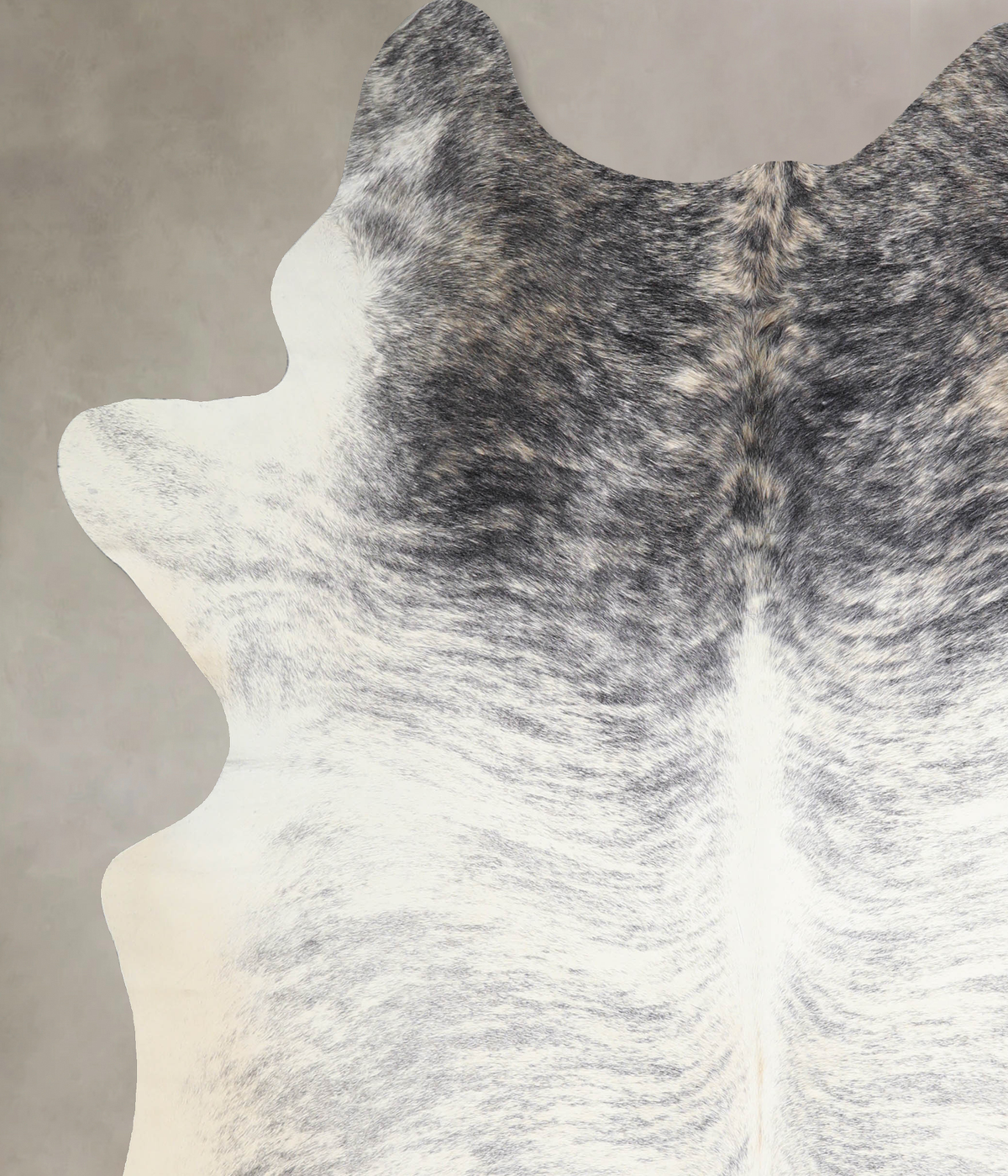 Grey Brindle X-Large Brazilian Cowhide Rug 7'5"H x 6'5"W #A33742 by Hudson Hides