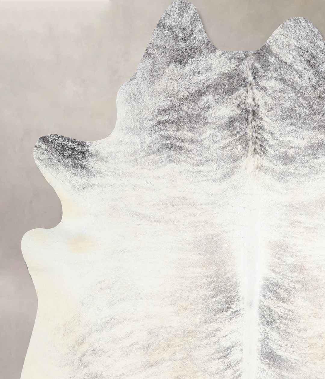 Grey Brindle X-Large Brazilian Cowhide Rug 7'0"H x 6'1"W #A33743 by Hu