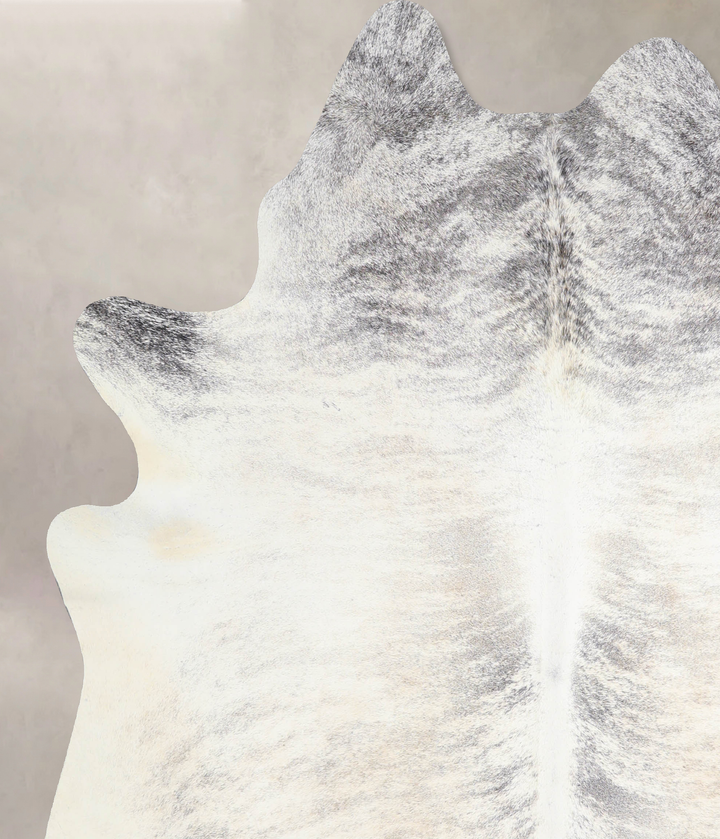 Grey Brindle X-Large Brazilian Cowhide Rug 7'0"H x 6'1"W #A33743 by Hudson Hides