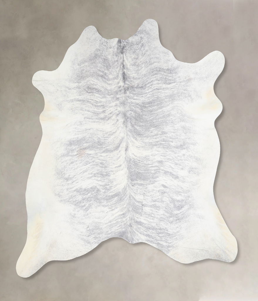 Grey Brindle X-Large Brazilian Cowhide Rug 6'6"H x 6'4"W #A33767 by Hudson Hides