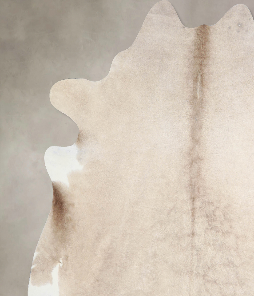 Champagne X-Large Brazilian Cowhide Rug 7'1"H x 6'6"W #A33782 by Hudso