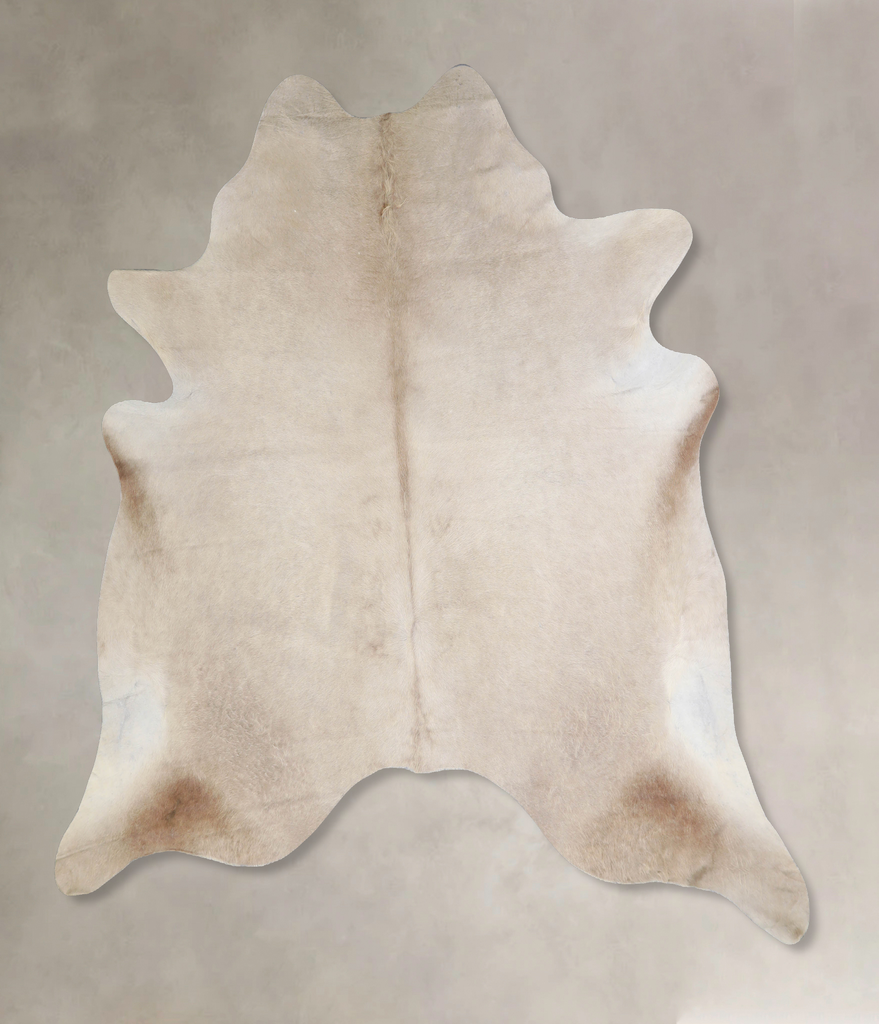 Champagne X-Large Brazilian Cowhide Rug 6'11"H x 6'10"W #A33783 by Hudson Hides
