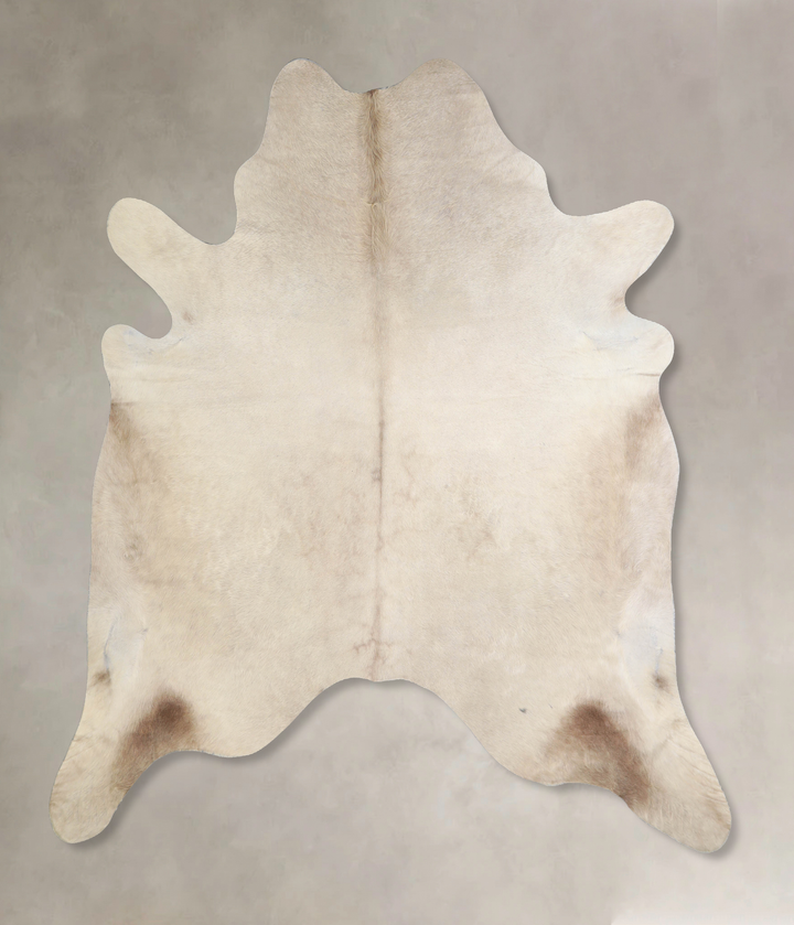 Champagne X-Large Brazilian Cowhide Rug 7'0"H x 6'6"W #A33784 by Hudson Hides