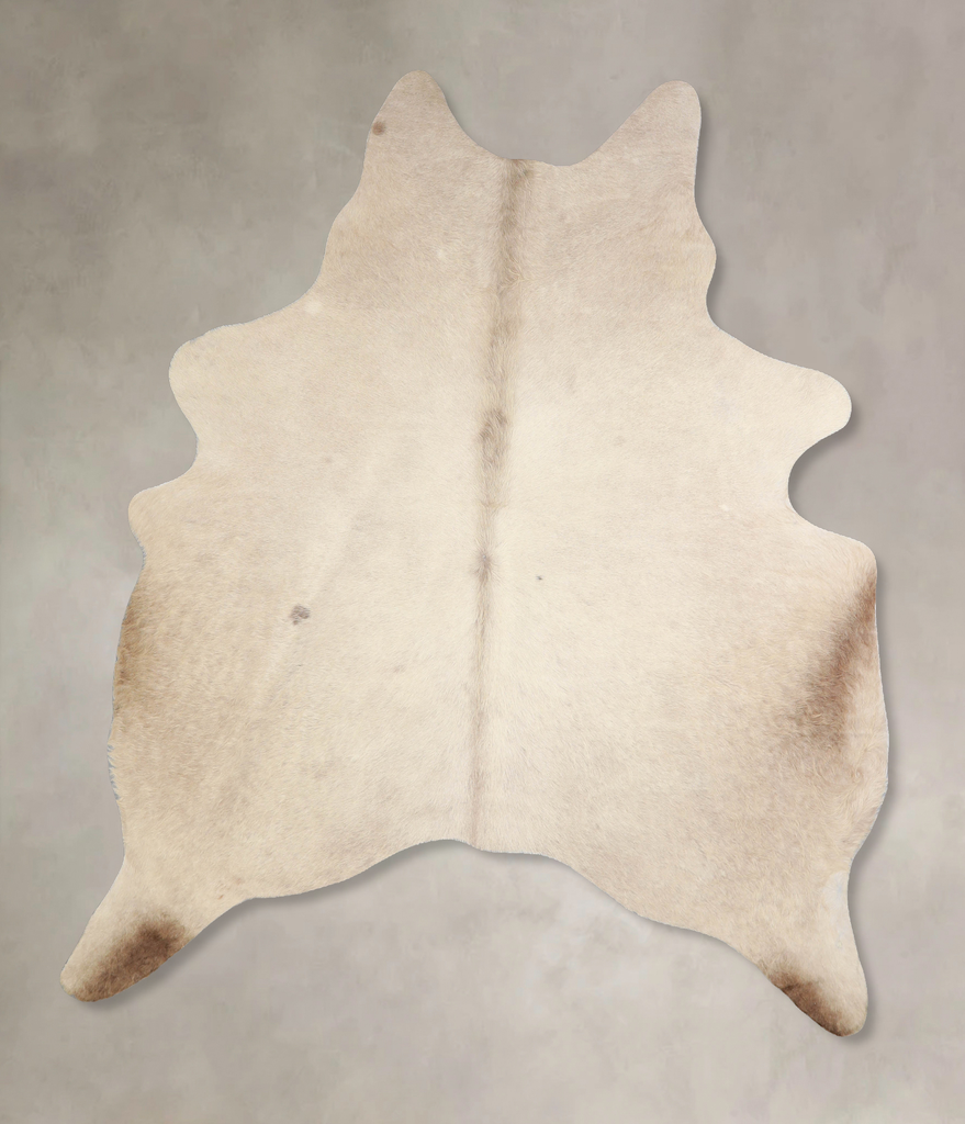 Champagne X-Large Brazilian Cowhide Rug 6'11"H x 5'10"W #A33793 by Hudson Hides