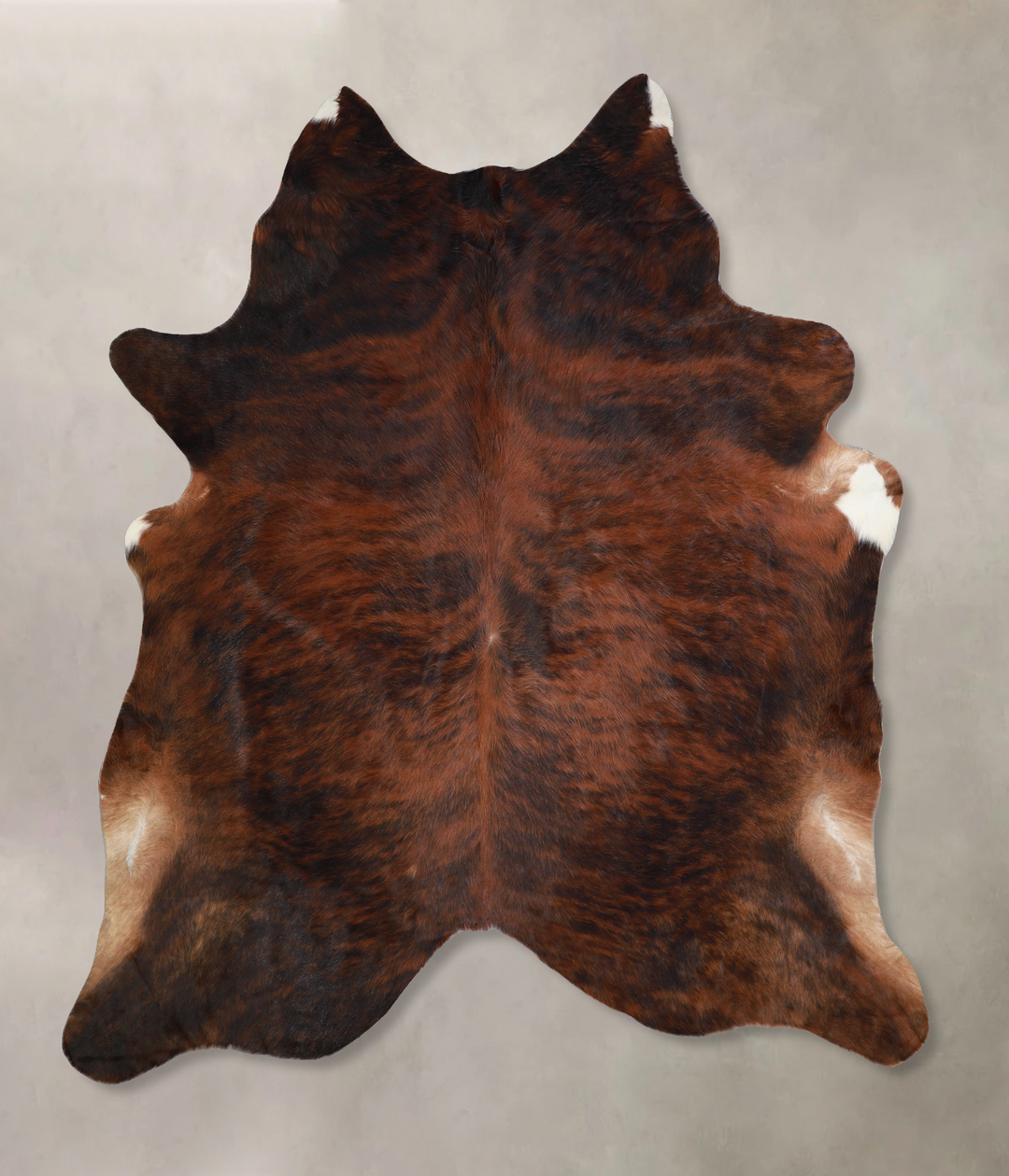 Dark Brindle XX-Large Brazilian Cowhide Rug 7'11"H x 7'4"W #A33796 by 