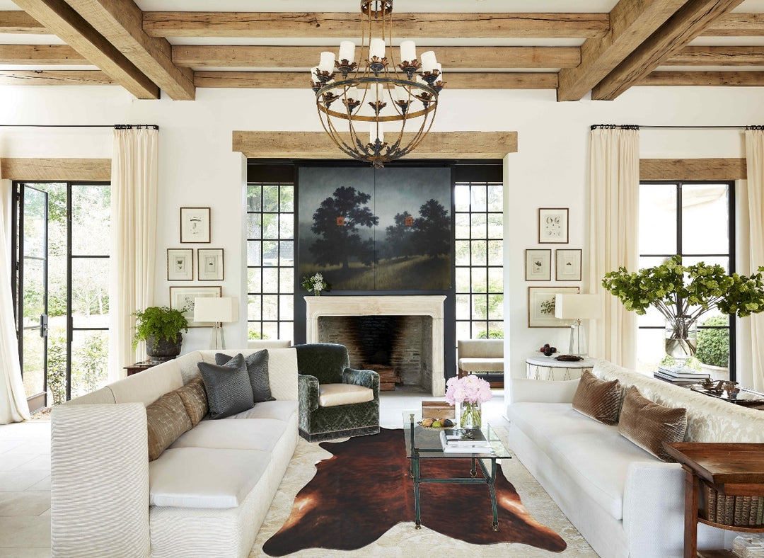 Dark Brindle XX-Large Brazilian Cowhide Rug 7'11"H x 7'4"W #A33796 by 
