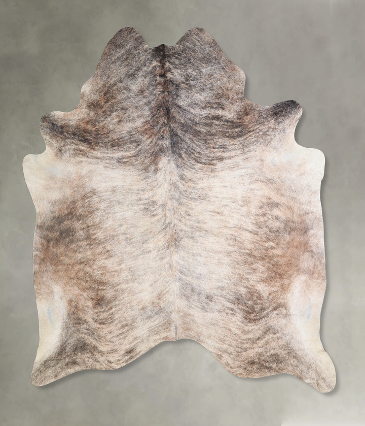 Light Brindle XX-Large Brazilian Cowhide Rug 7'5"H x 6'10"W #A33803 by Hudson Hides