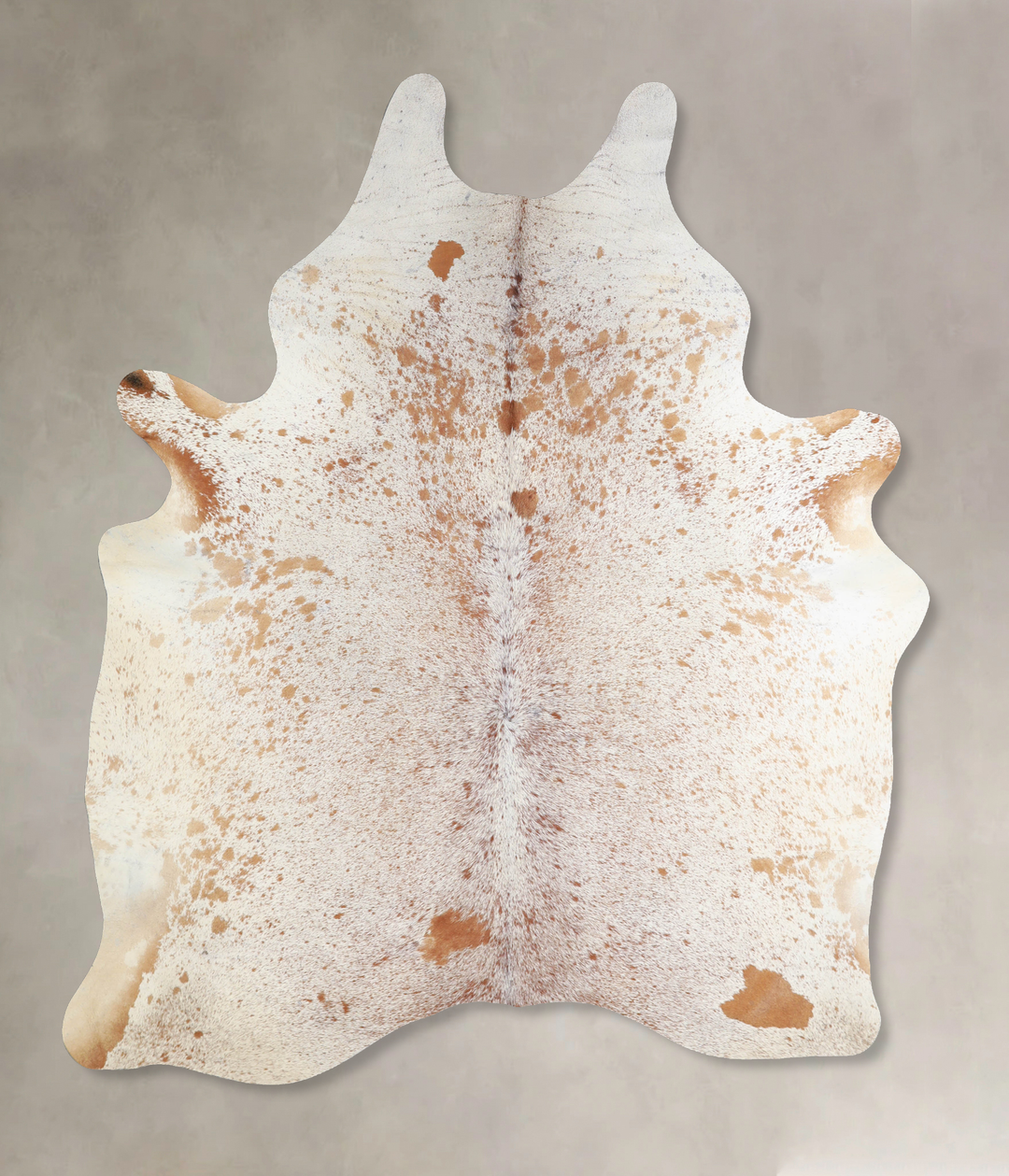 Salt and Pepper Brown X-Large Brazilian Cowhide Rug 7'4"H x 5'9"W #A33