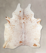 Salt and Pepper Brown X-Large Brazilian Cowhide Rug 7'4"H x 5'9"W #A33824 by Hudson Hides