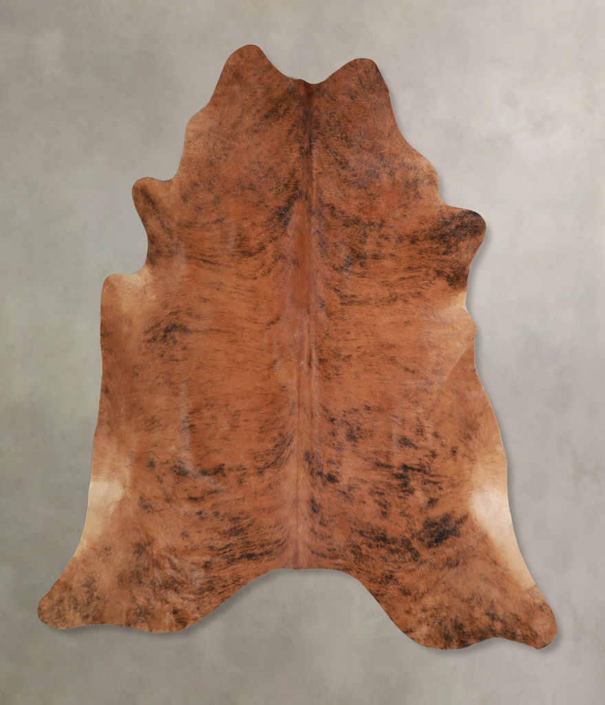Medium Brindle X-Large Brazilian Cowhide Rug 6'10"H x 6'11"W #A33835 by Hudson Hides