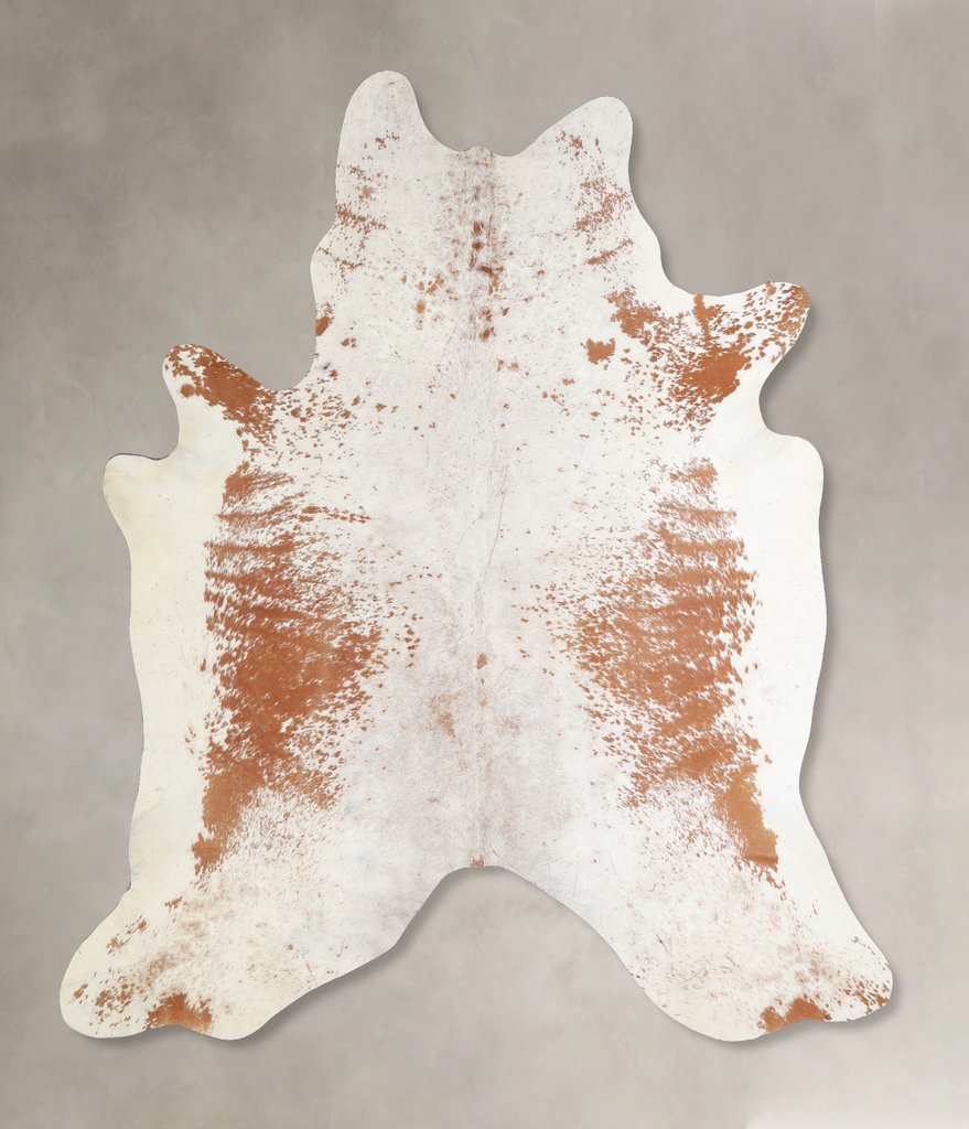 Salt and Pepper Brown X-Large Brazilian Cowhide Rug 7'5"H x 6'8"W #A33844 by Hudson Hides