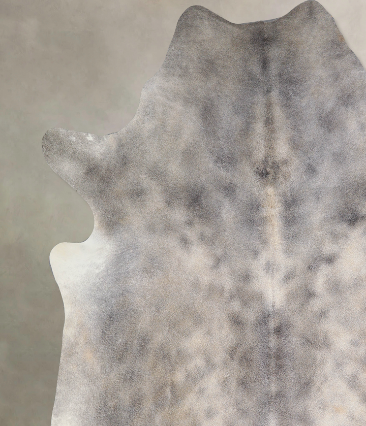 Medium Grey XX-Large Brazilian Cowhide Rug 8'4"H x 7'8"W #A33885 by Hudson Hides