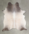 Grey with Beige X-Large Brazilian Cowhide Rug 7'9