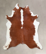 Hereford X-Large Brazilian Cowhide Rug 6'9"H x 6'6"W #A33940 by Hudson Hides