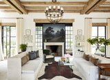Dark Brindle XX-Large Brazilian Cowhide Rug 7'2"H x 7'1"W #A33981 by Hudson Hides