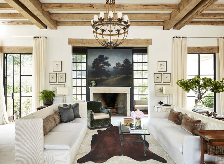 Dark Brindle XX-Large Brazilian Cowhide Rug 7'2"H x 7'1"W #A33981 by Hudson Hides