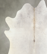 Light Grey X-Large Brazilian Cowhide Rug 7'1"H x 6'11"W #A33984 by Hudson Hides
