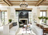 Brown and White X-Large Brazilian Cowhide Rug 6'9"H x 6'2"W #A33998 by Hudson Hides