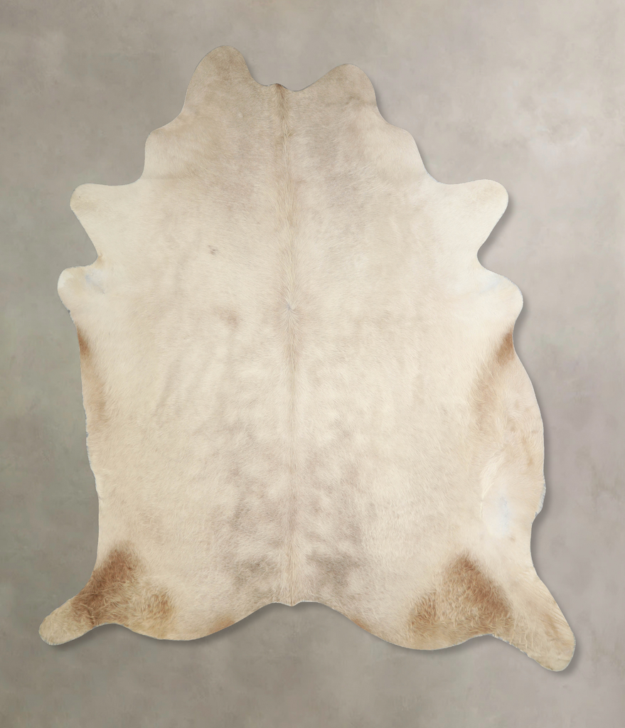 Champagne XX-Large Brazilian Cowhide Rug 7'11"H x 7'0"W #A34047 by Hudson Hides