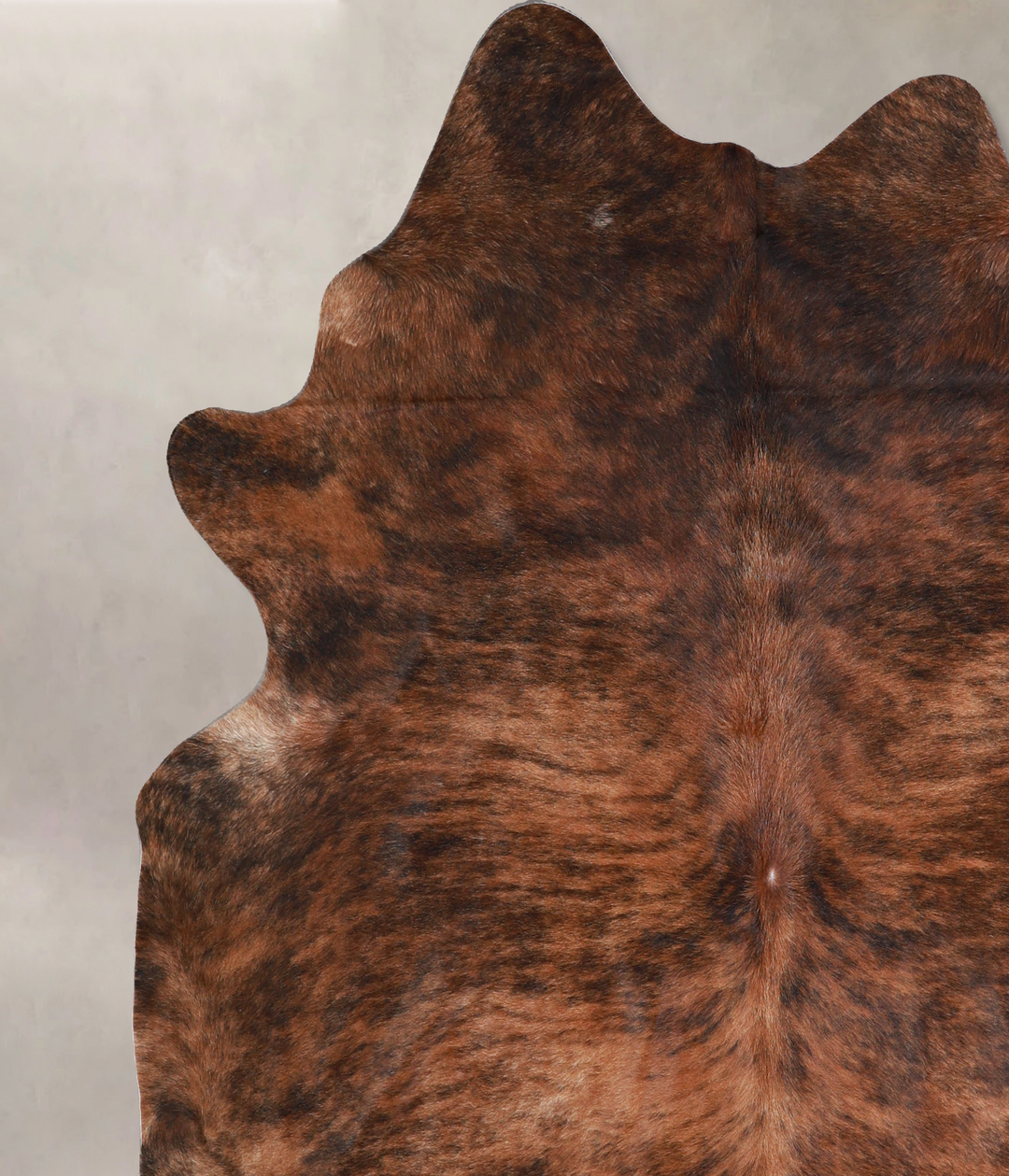 Dark Brindle X-Large Brazilian Cowhide Rug 6'10"H x 6'9"W #A34142 by H