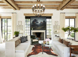 Dark Brindle X-Large Brazilian Cowhide Rug 6'10"H x 6'9"W #A34142 by Hudson Hides