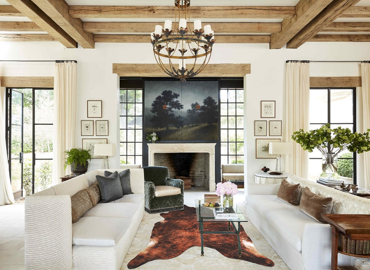 Dark Brindle X-Large Brazilian Cowhide Rug 6'10"H x 6'9"W #A34142 by Hudson Hides