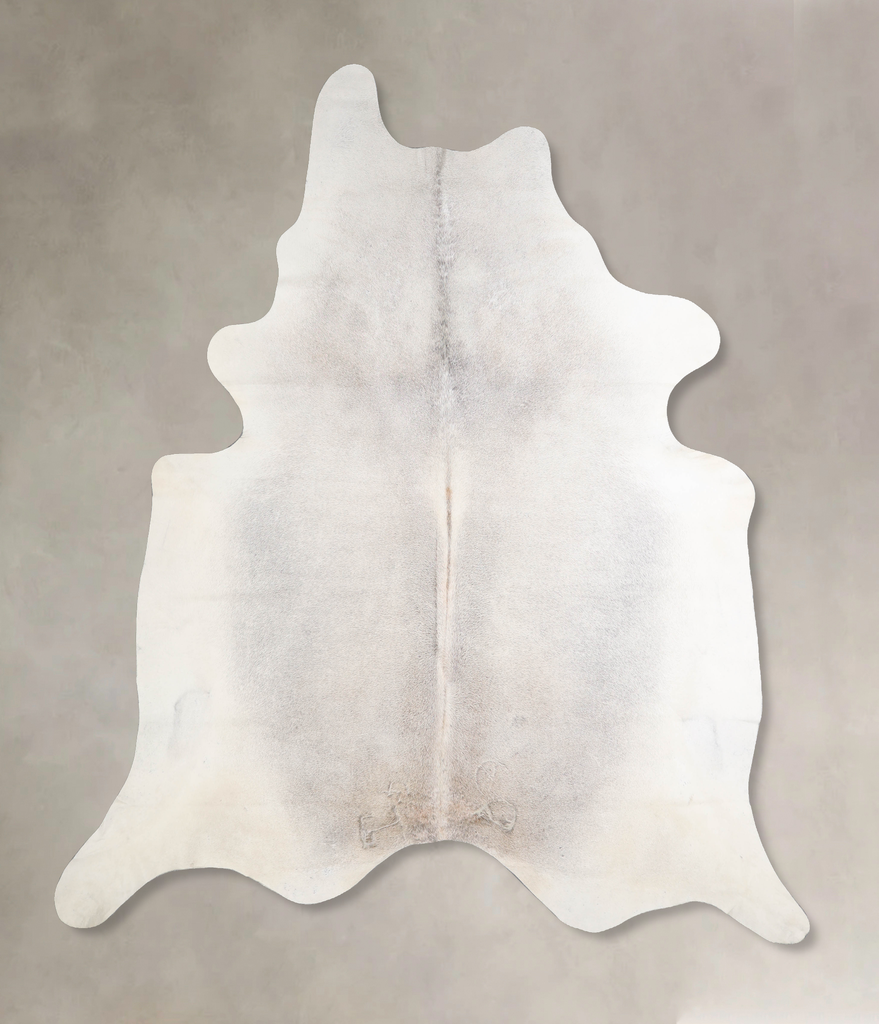 Medium Grey XX-Large Brazilian Cowhide Rug 8'0"H x 7'3"W #A34155 by Hudson Hides