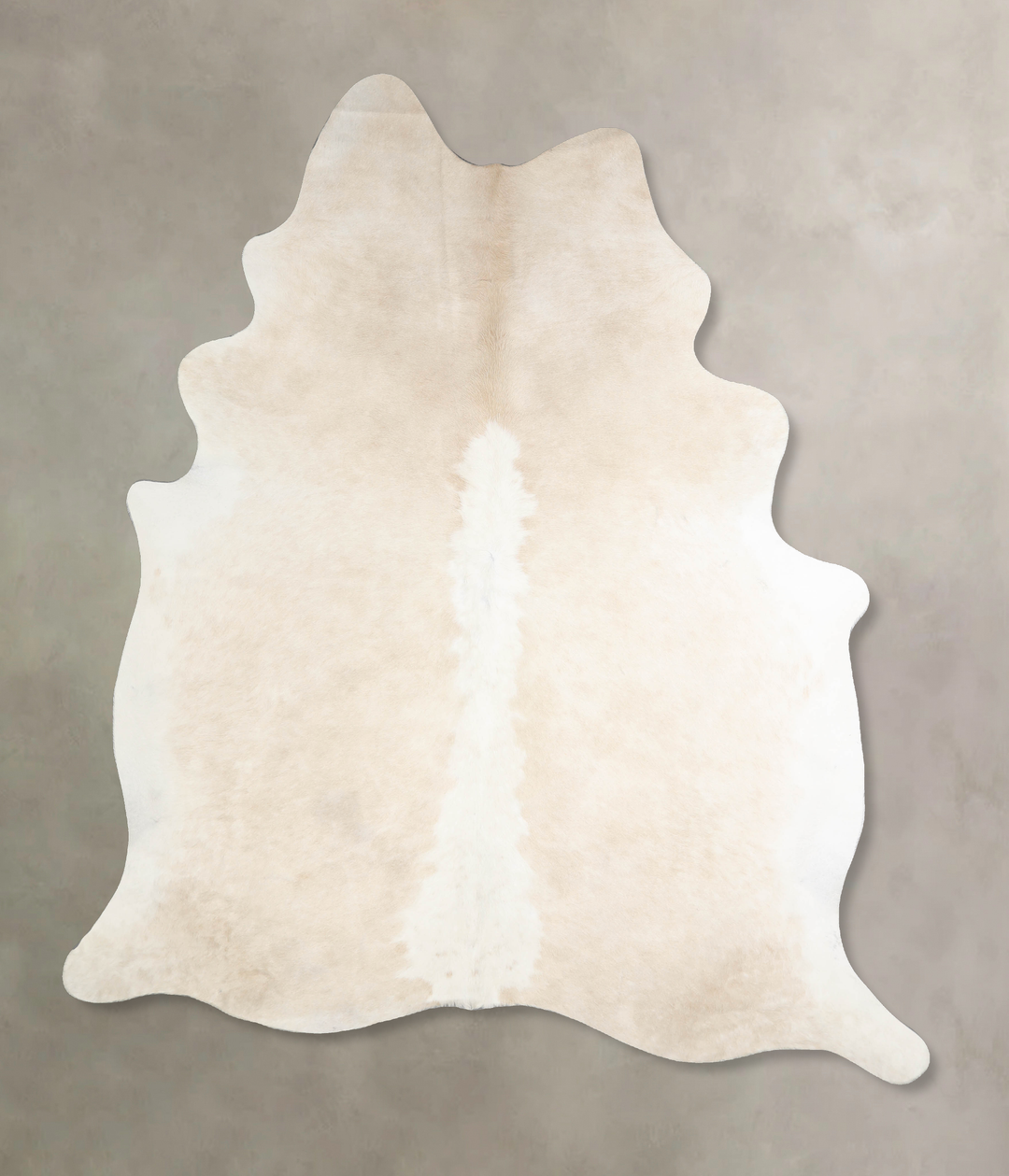 Beige and White XX-Large Brazilian Cowhide Rug 8'0"H x 6'6"W #A34236 b