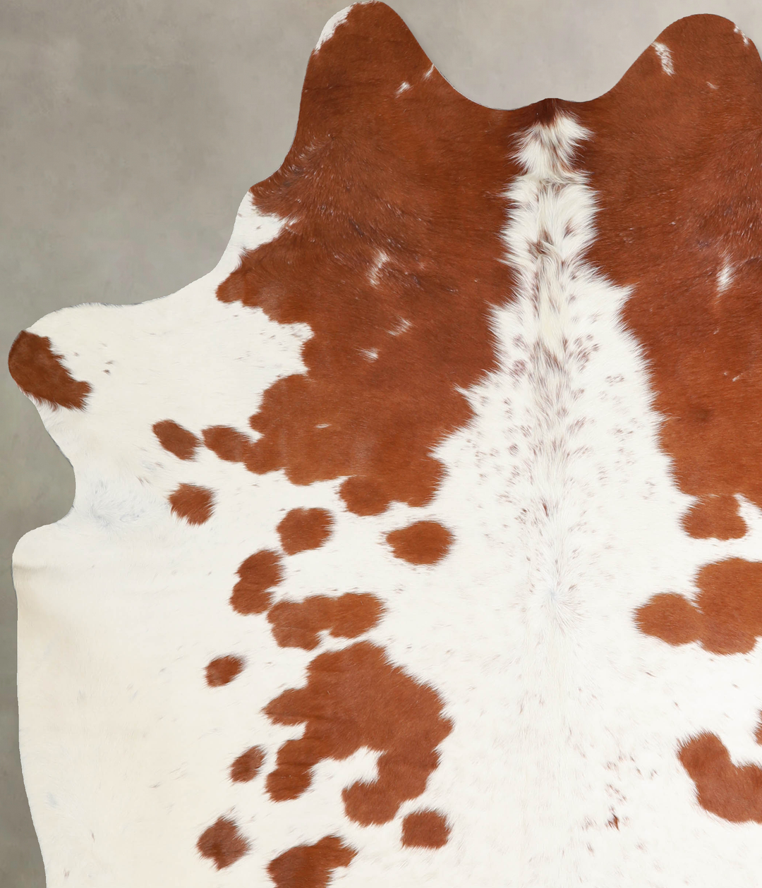 Brown and White X-Large Brazilian Cowhide Rug 7'4"H x 6'5"W #A34304 by