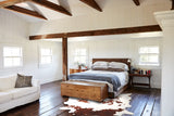Brown and White XX-Large Brazilian Cowhide Rug 7'10"H x 7'7"W #A34307 by Hudson Hides
