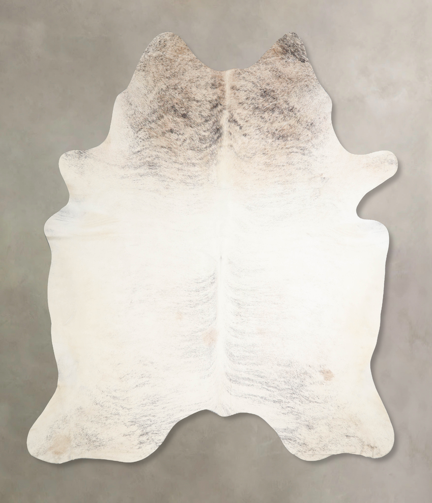 Grey Brindle X-Large Brazilian Cowhide Rug 7'6"H x 6'7"W #A34314 by Hudson Hides