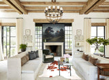 Brown and White XX-Large Brazilian Cowhide Rug 8'0"H x 6'10"W #A34344 by Hudson Hides