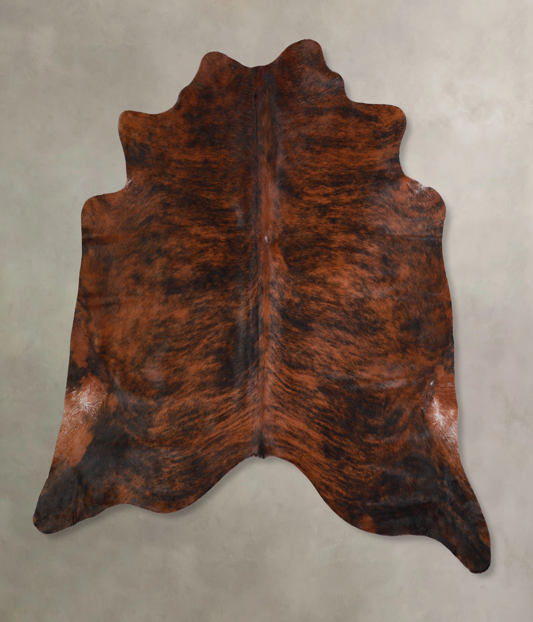 Dark Brindle X-Large Brazilian Cowhide Rug 6'3"H x 6'7"W #A34360 by Hu