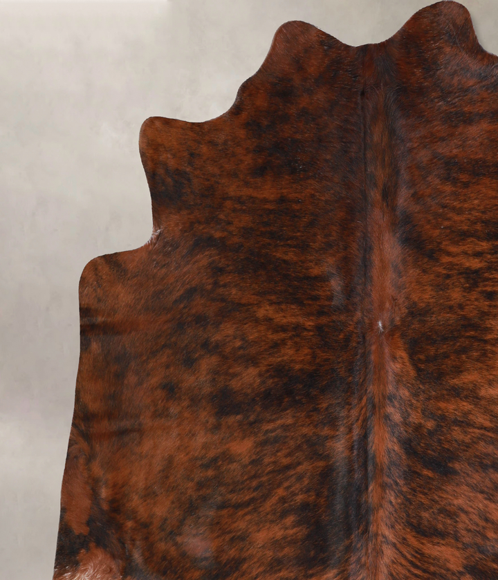 Dark Brindle X-Large Brazilian Cowhide Rug 6'3"H x 6'7"W #A34360 by Hudson Hides