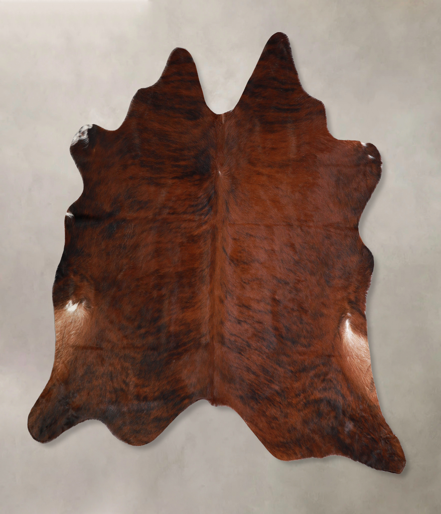 Dark Brindle X-Large Brazilian Cowhide Rug 5'11"H x 6'11"W #A34380 by Hudson Hides