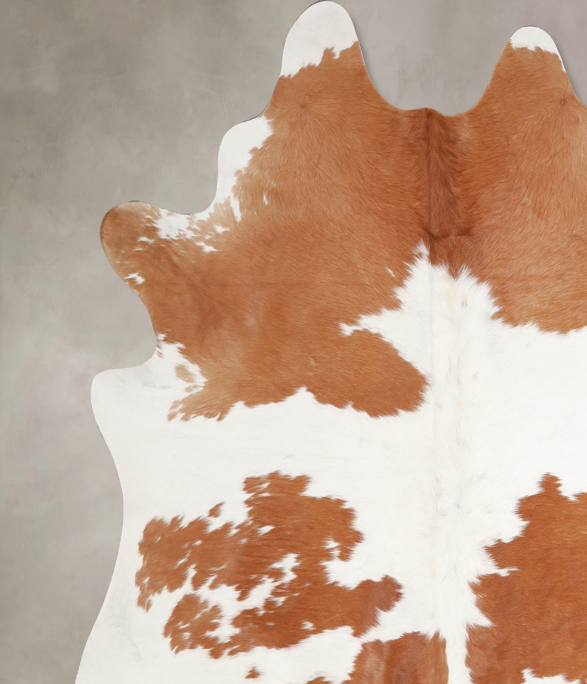 Brown and White XX-Large Brazilian Cowhide Rug 7'8"H x 6'10"W #A34395 by Hudson Hides