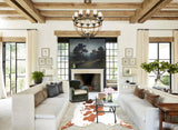 Brown and White XX-Large Brazilian Cowhide Rug 7'6"H x 7'9"W #A34400 by Hudson Hides