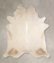 Champagne XX-Large Brazilian Cowhide Rug 8'4