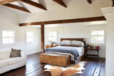 Brown and White XX-Large Brazilian Cowhide Rug 7'10"H x 7'2"W #A34481 by Hudson Hides
