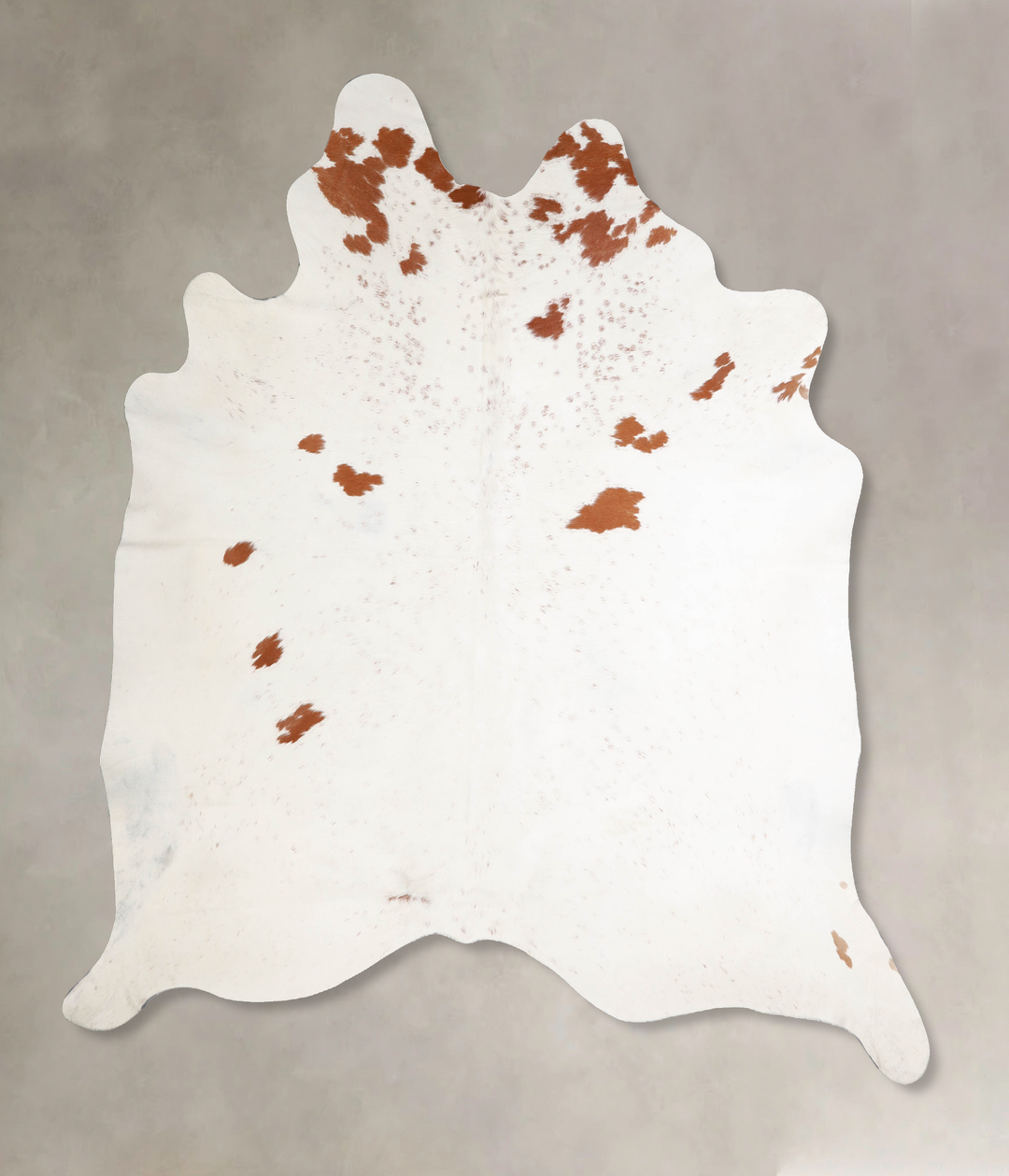 Salt and Pepper Brown XX-Large Brazilian Cowhide Rug 7'10"H x 7'1"W #A