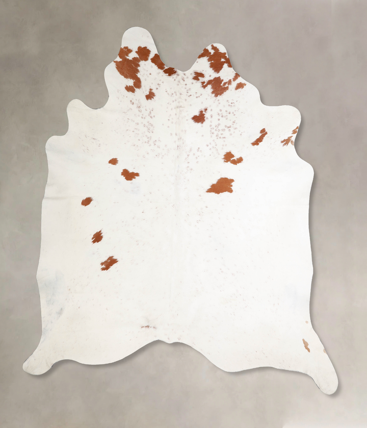 Salt and Pepper Brown XX-Large Brazilian Cowhide Rug 7'10"H x 7'1"W #A34491 by Hudson Hides