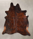 Dark Brindle X-Large Brazilian Cowhide Rug 6'11"H x 6'8"W #A34527 by Hudson Hides