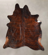 Dark Brindle X-Large Brazilian Cowhide Rug 6'11"H x 6'8"W #A34527 by Hudson Hides