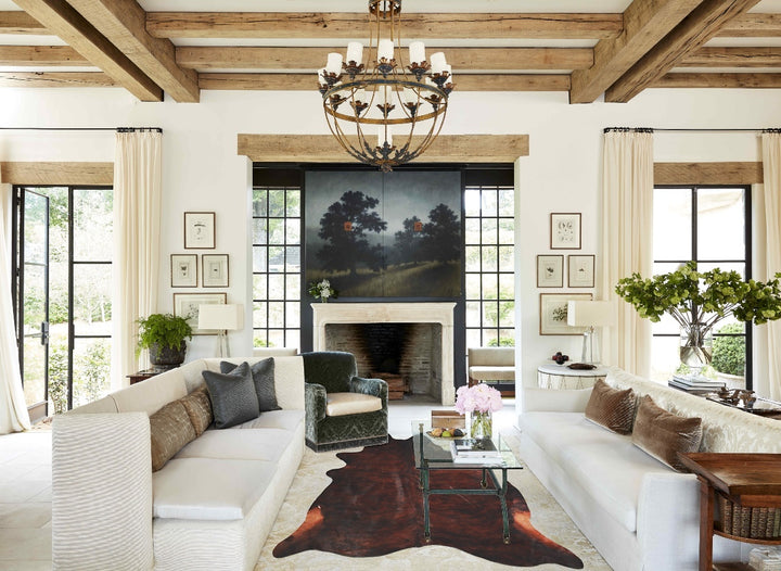 Dark Brindle X-Large Brazilian Cowhide Rug 6'11"H x 6'8"W #A34527 by Hudson Hides