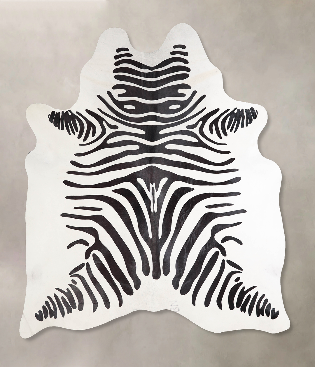 Zebra Large Brazilian Cowhide Rug 6'10"H x 5'9"W #A34549 by Hudson Hid