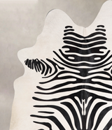 Zebra X-Large Brazilian Cowhide Rug 7'8"H x 6'2"W #A34562 by Hudson Hides