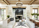 Zebra X-Large Brazilian Cowhide Rug 7'8"H x 6'2"W #A34562 by Hudson Hides